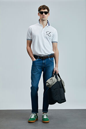 Lufian Erkek Anatol Smart Slim Fit Jean Pantolon 111200197 Mavi