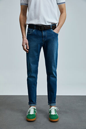 Lufian Erkek Anatol Smart Slim Fit Jean Pantolon 111200197 Mavi