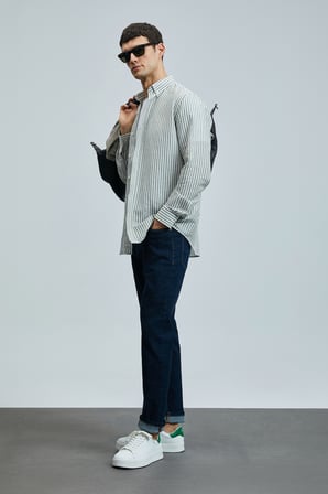 Galıo Smart Jean Erkek Pantolon Regular Fit Mavi