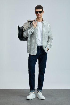 Galıo Smart Jean Erkek Pantolon Regular Fit Mavi