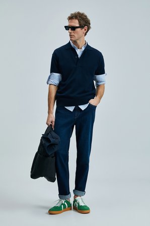 Moreno Smart Jean Erkek Pantolon Straight Fit Mavi