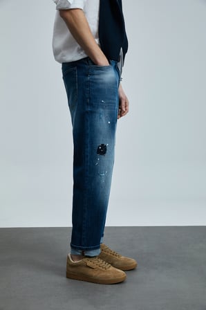 Salvator Smart Jean Erkek Pantolon Slim Fit Mavi