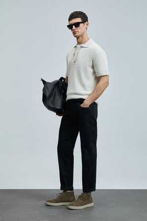Jashua Smart Jean Erkek Pantolon Regular Fit Siyah