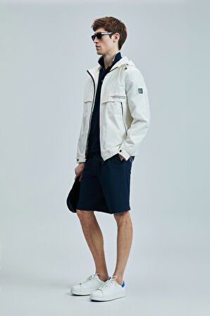 Lufian Erkek Aler Spor Slim Fit Chino Şort 111210079 Lacivert