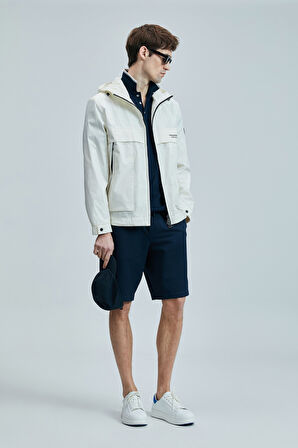 Lufian Erkek Aler Spor Slim Fit Chino Şort 111210079 Lacivert