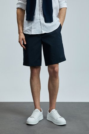 Cosmo Spor Erkek Chino Şort Slim Fit Lacivert