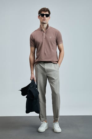 Vernon Smart Erkek Polo Tişört Tarçın