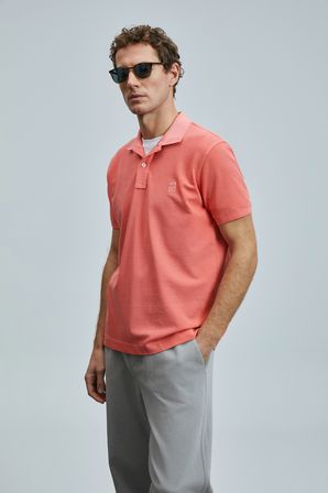 Vernon Smart Erkek Polo Tişört Mercan
