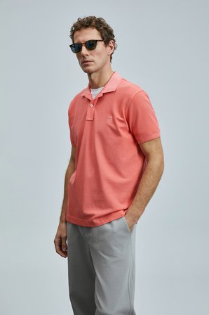 Vernon Smart Erkek Polo Tişört Mercan