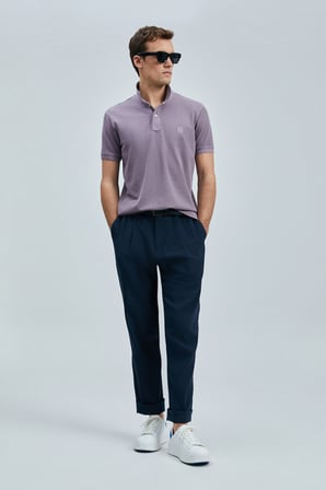 Vernon Smart Erkek Polo Tişört Mor