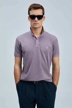 Vernon Smart Erkek Polo Tişört Mor