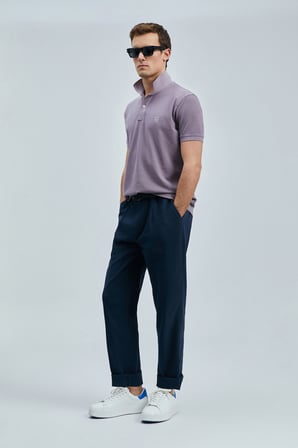 Vernon Smart Erkek Polo Tişört Mor