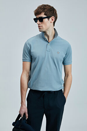 Lufian Erkek Laon Smart Polo T-Shirt 111040206 Su Yeşili