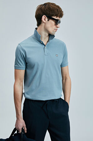 Lufian Erkek Laon Smart Polo T-Shirt 111040206 Su Yeşili