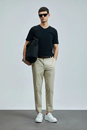 Lufian Tuna Modern Grafik T- Shirt Siyah