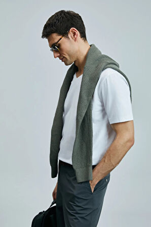 Lufian Tuna Modern Grafik T- Shirt Beyaz