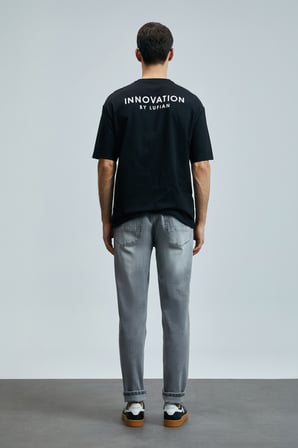 Zeno Smart Jean Erkek Pantolon Slim Fit Antrasit