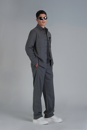 Honer Spor Erkek Chino Pantolon Slim Fit Gri