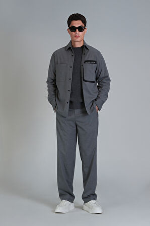 Honer Spor Erkek Chino Pantolon Slim Fit Gri