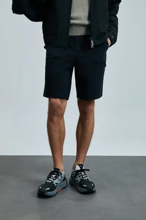 Erdem Erkek Spor Şort Regular Fit Siyah