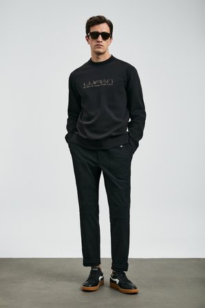 Luther Erkek Sweatshirt Siyah