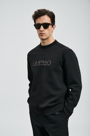 Luther Erkek Sweatshirt Siyah