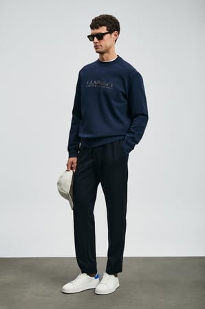 Luther Erkek Sweatshirt Lacivert