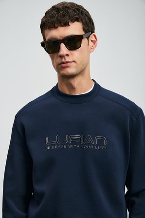 Luther Erkek Sweatshirt Lacivert