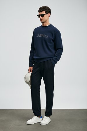 Luther Erkek Sweatshirt Lacivert