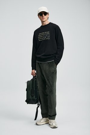 Shadow Erkek Sweatshirt Siyah