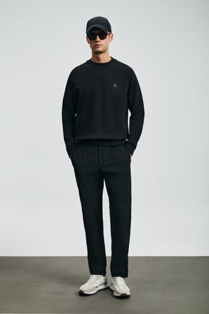 Grant Erkek Sweatshirt Siyah