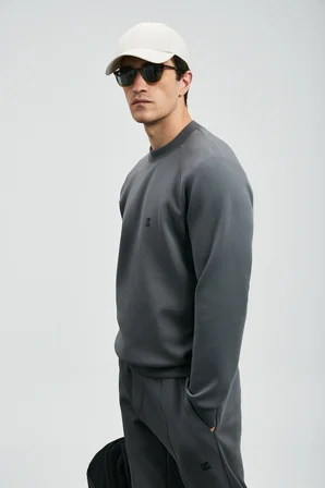 Grant Erkek Sweatshirt Koyu Gri