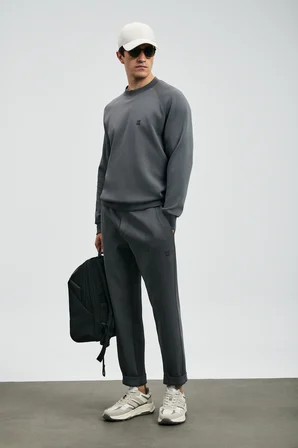 Grant Erkek Sweatshirt Koyu Gri
