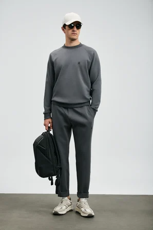 Grant Erkek Sweatshirt Koyu Gri