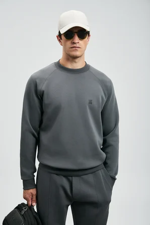 Grant Erkek Sweatshirt Koyu Gri