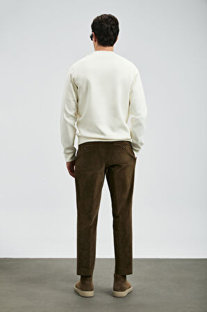 Lufian Erkek Grant Sweatshirt 112030179 Kırık Beyaz