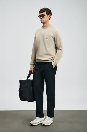 Grant Erkek Sweatshirt Bej