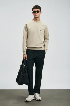 Grant Erkek Sweatshirt Bej