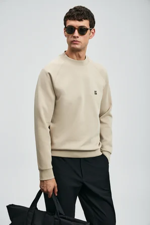 Grant Erkek Sweatshirt Bej