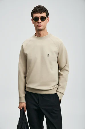 Grant Erkek Sweatshirt Bej