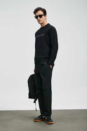 Cooper Erkek Sweatshirt Siyah