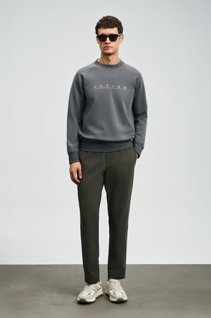 Cooper Erkek Sweatshirt Koyu Gri
