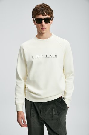 Cooper Erkek Sweatshirt Kırık Beyaz