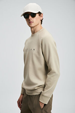 Lufian Erkek Cooper Sweatshirt 112030177 Bej