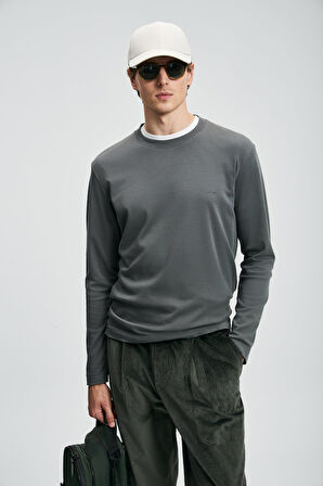 Lufian 112020056 Vıctor Uzun Kollu Tişört Erkek T-Shirt