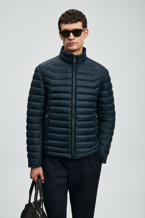 Andy Kaz Tüyü Erkek Mont Lacivert