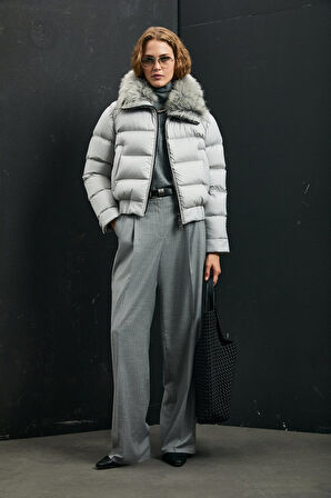 Lufian 122120041 Daısy Kaz Tüyü Kadın Mont