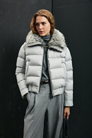 Lufian 122120041 Daısy Kaz Tüyü Kadın Mont