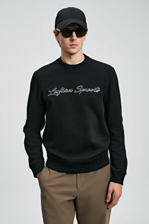 Lufian Erkek Loved Sweatshirt 112030170 Siyah