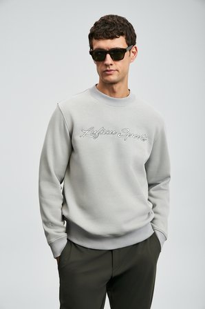 Loved Erkek Sweatshirt Açık Gri